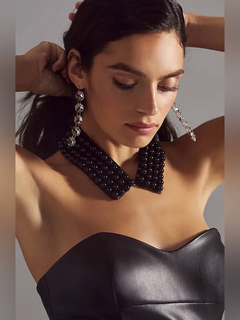 Anthropologie Beaded Bib Collar